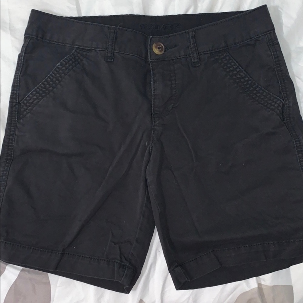 Black Bermuda shorts